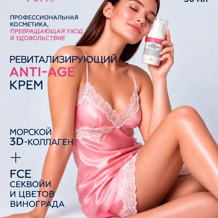 Ревитализирующий крем с FCE секвойи и цветов винограда