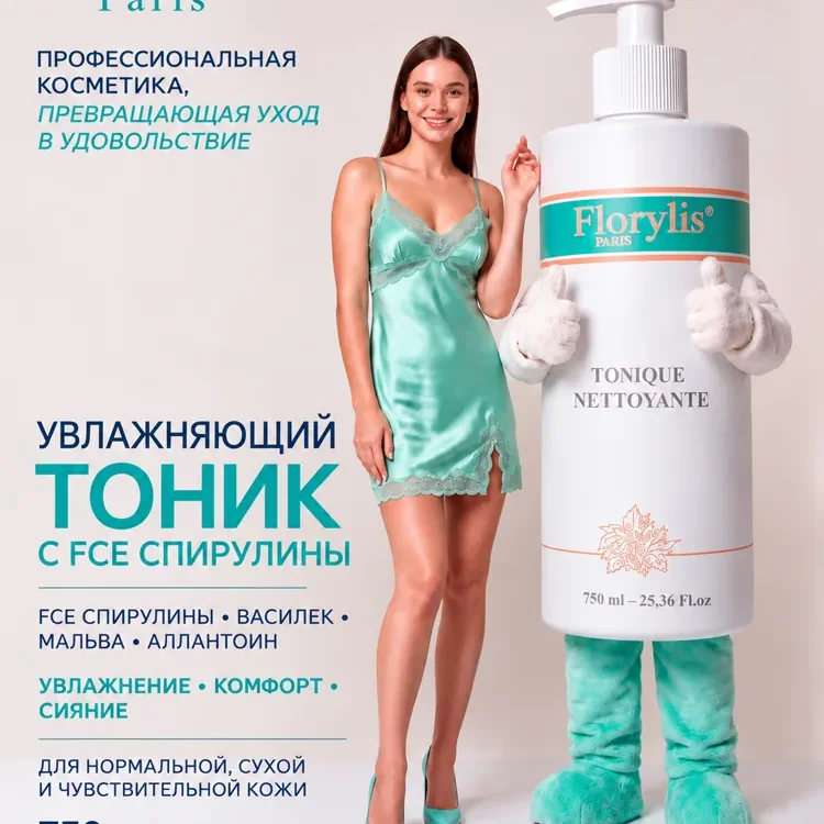 Увлажняющий тоник с FCE спирулины
